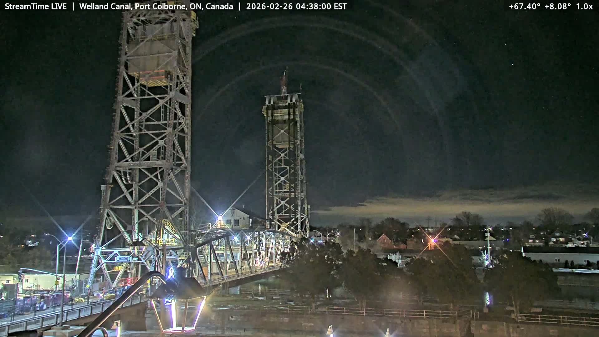 Port Colborne City, Welland Canal & Bridge 21 Live Cam - Port Colborne, Niagara, Ontario, Canada