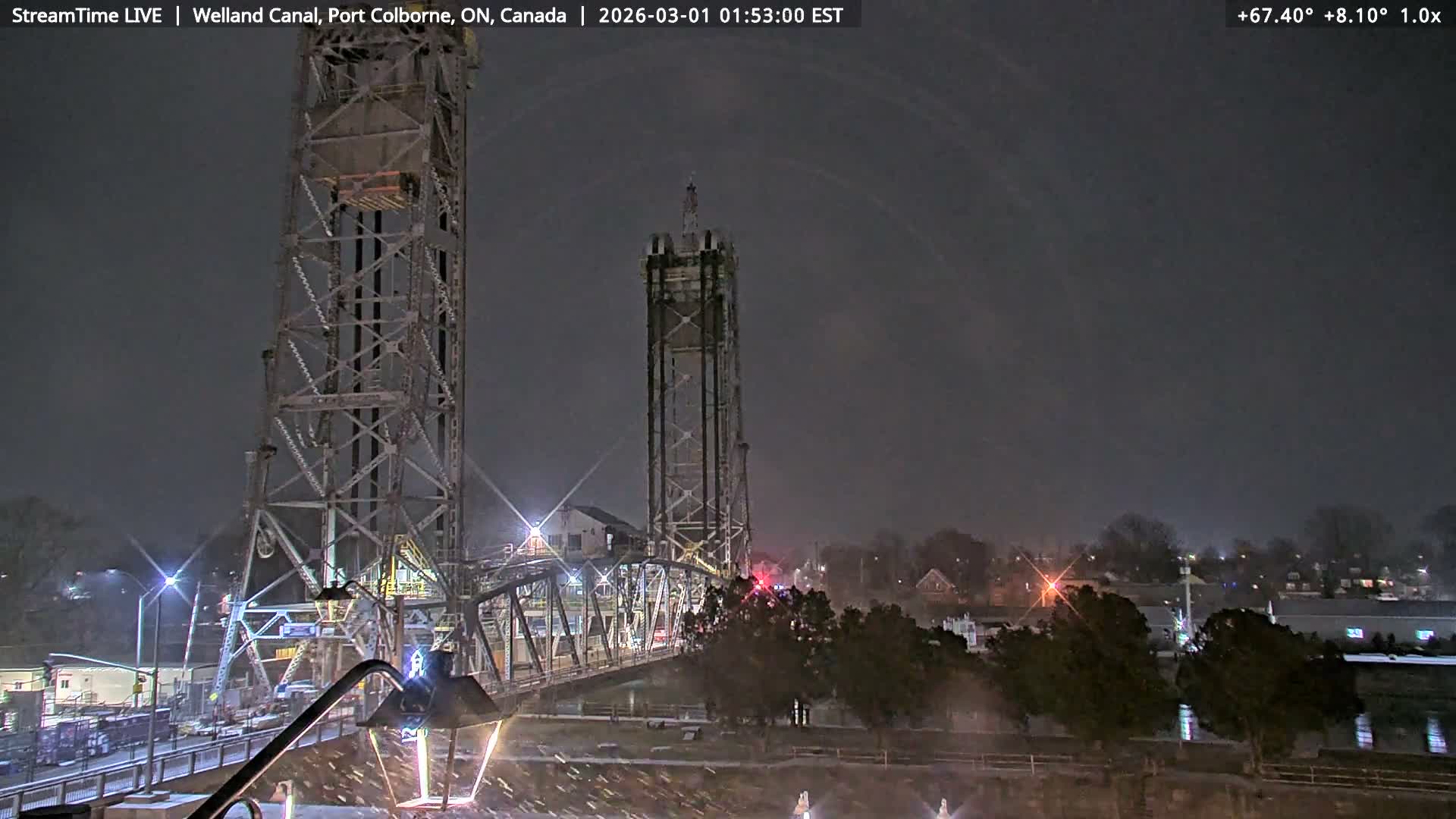 Port Colborne City, Welland Canal & Bridge 21 Live Cam - Port Colborne, Niagara, Ontario, Canada