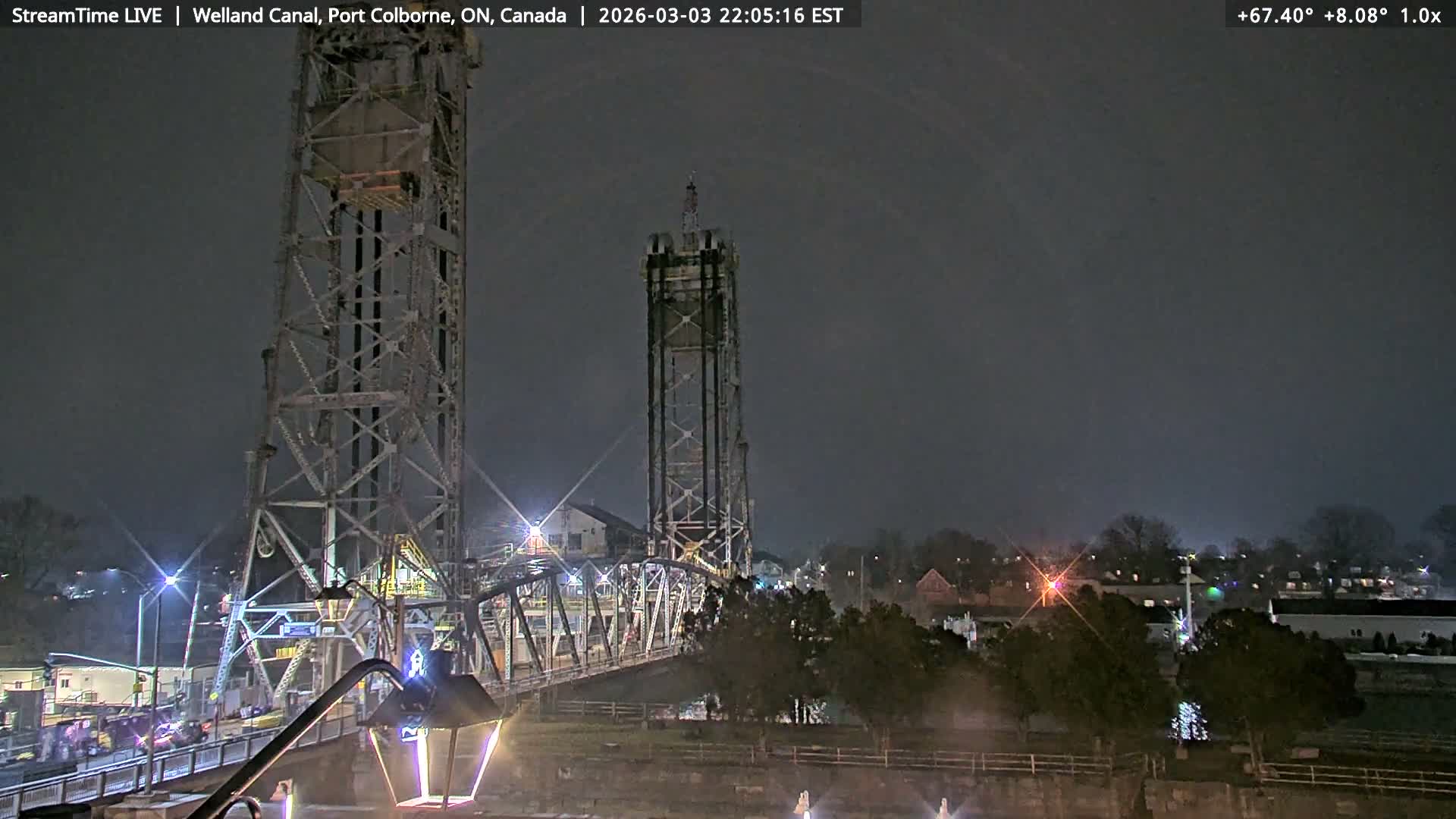 Port Colborne City, Welland Canal & Bridge 21 Live Cam - Port Colborne, Niagara, Ontario, Canada