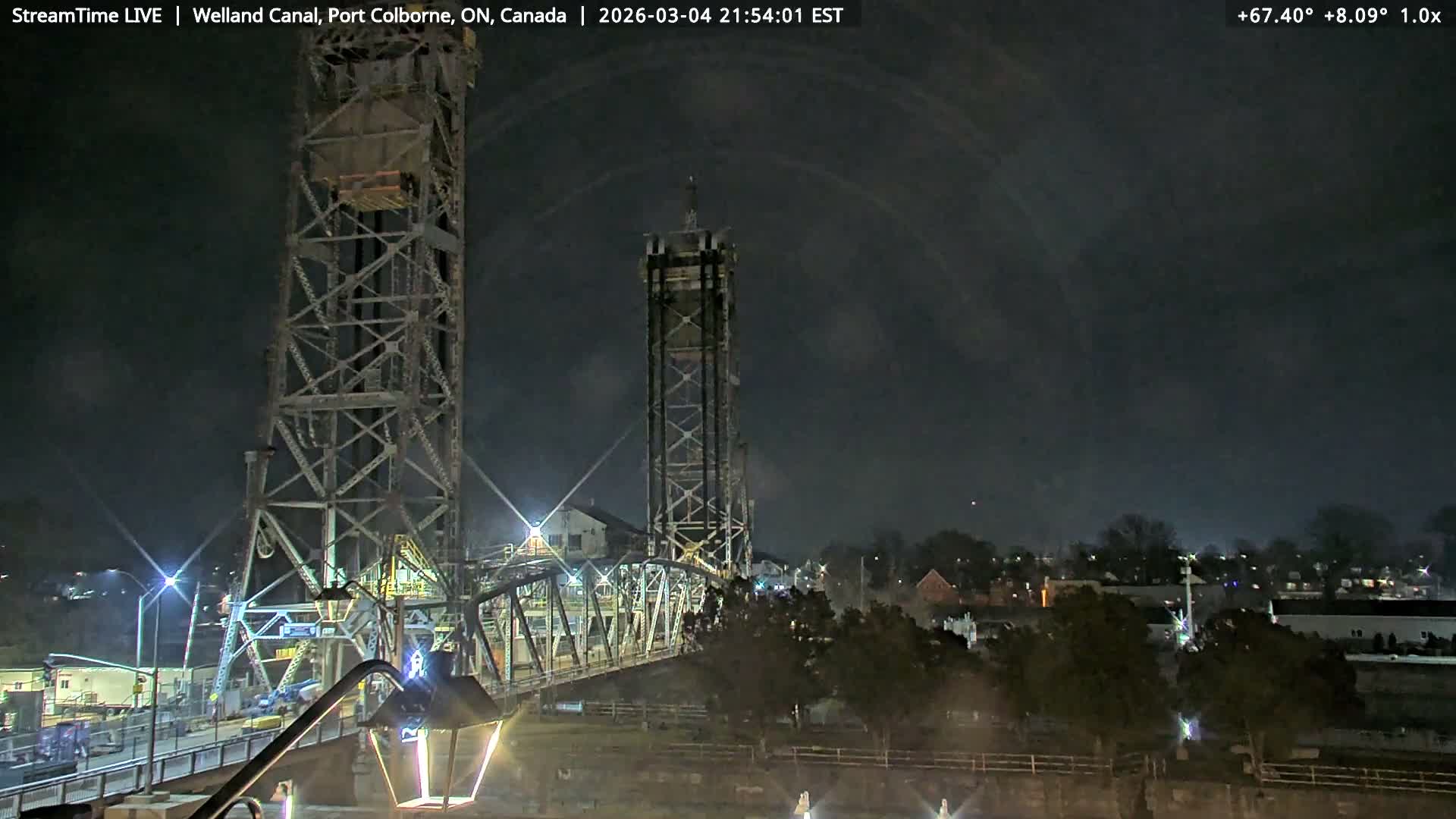 Port Colborne City, Welland Canal & Bridge 21 Live Cam - Port Colborne, Niagara, Ontario, Canada