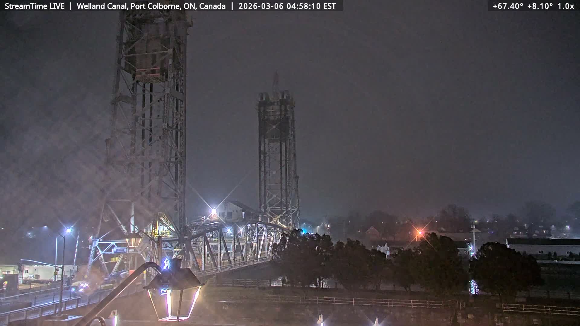 Port Colborne City, Welland Canal & Bridge 21 Live Cam - Port Colborne, Niagara, Ontario, Canada