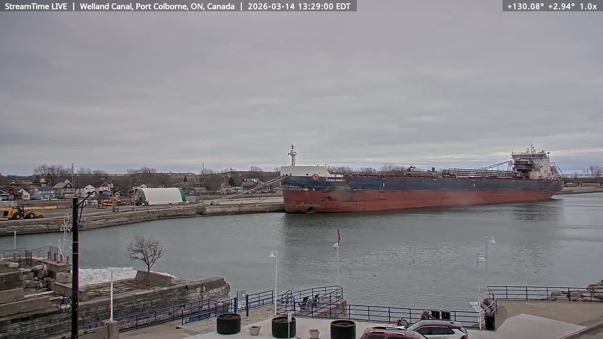 Port Colborne City, Welland Canal & Bridge 21 Live Cam - Port Colborne, Niagara, Ontario, Canada