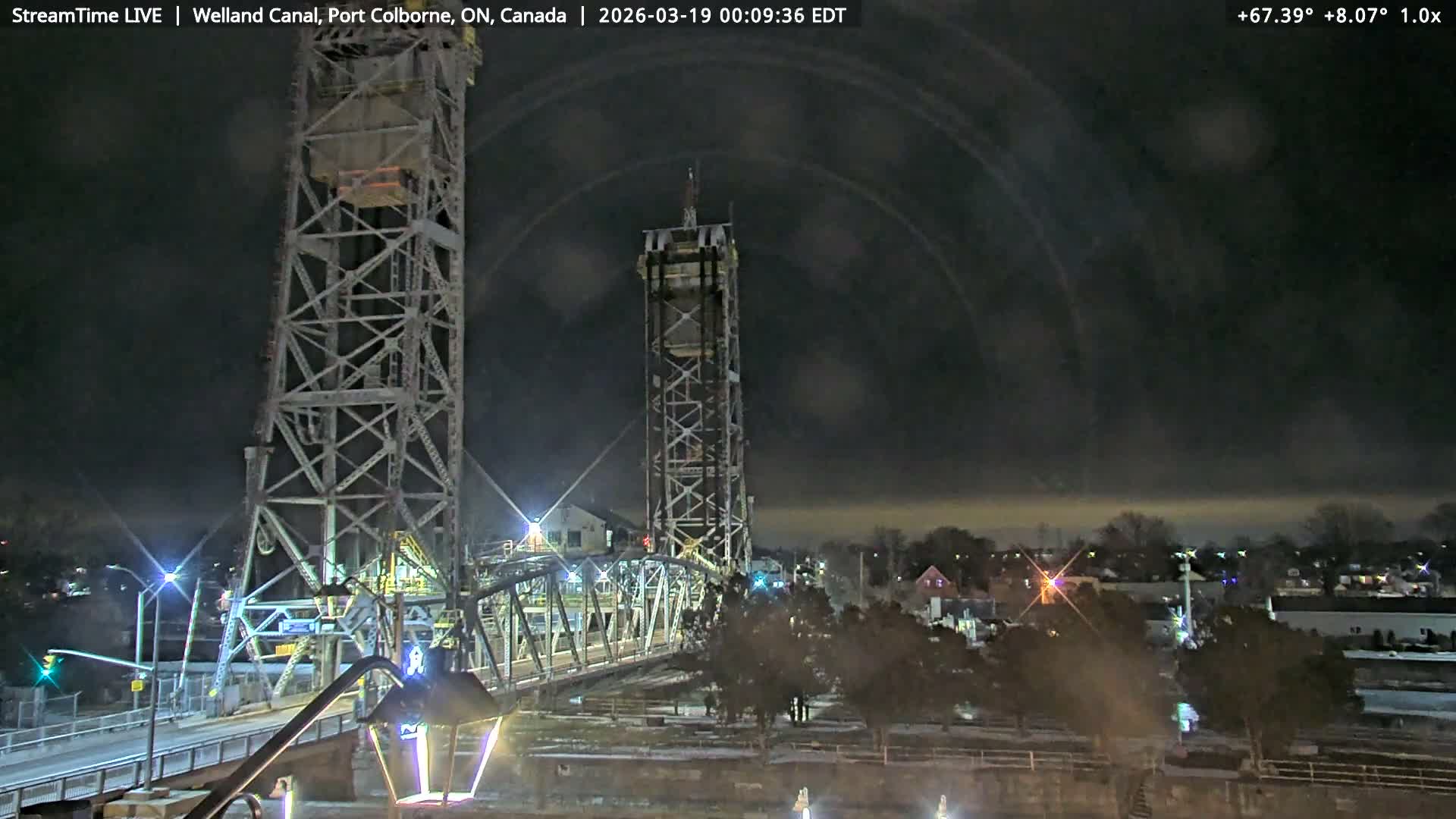 Port Colborne City, Welland Canal & Bridge 21 Live Cam - Port Colborne, Niagara, Ontario, Canada
