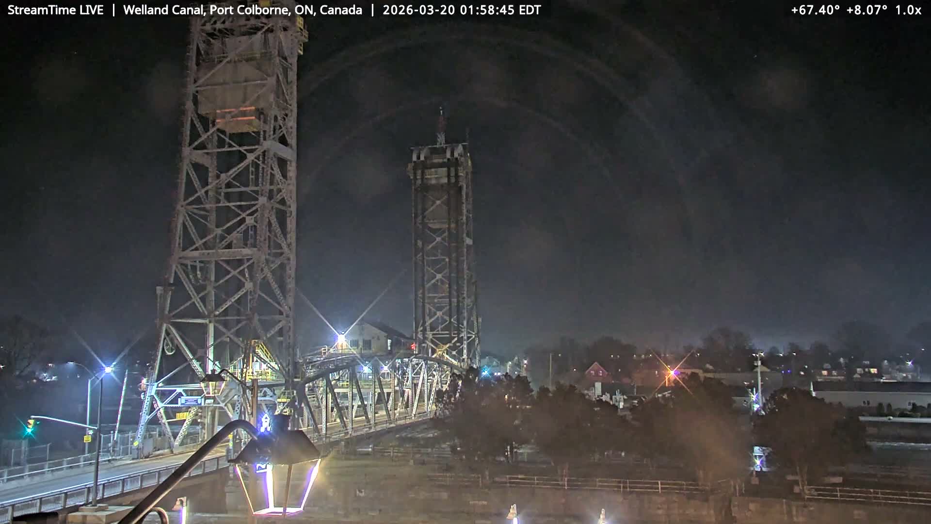 Port Colborne City, Welland Canal & Bridge 21 Live Cam - Port Colborne, Niagara, Ontario, Canada