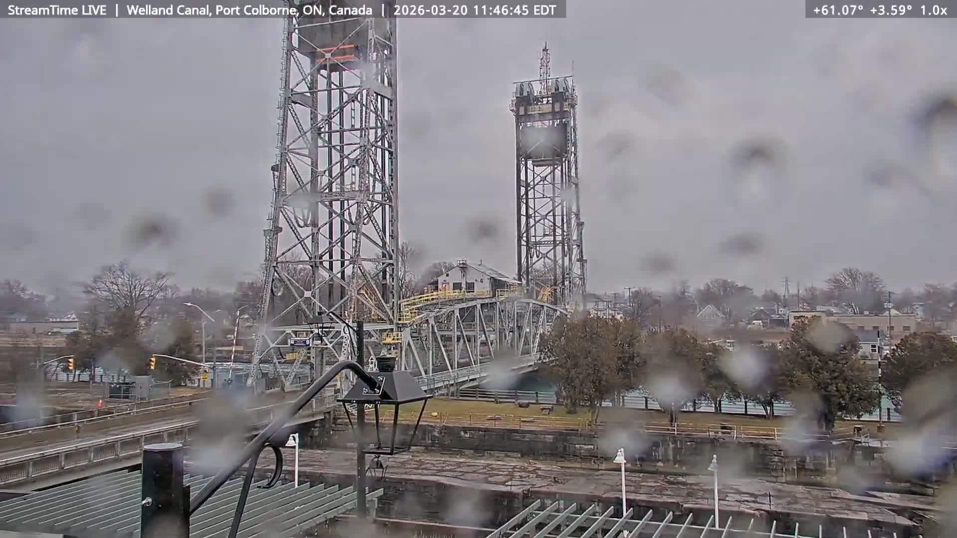 Port Colborne City, Welland Canal & Bridge 21 Live Cam - Port Colborne, Niagara, Ontario, Canada