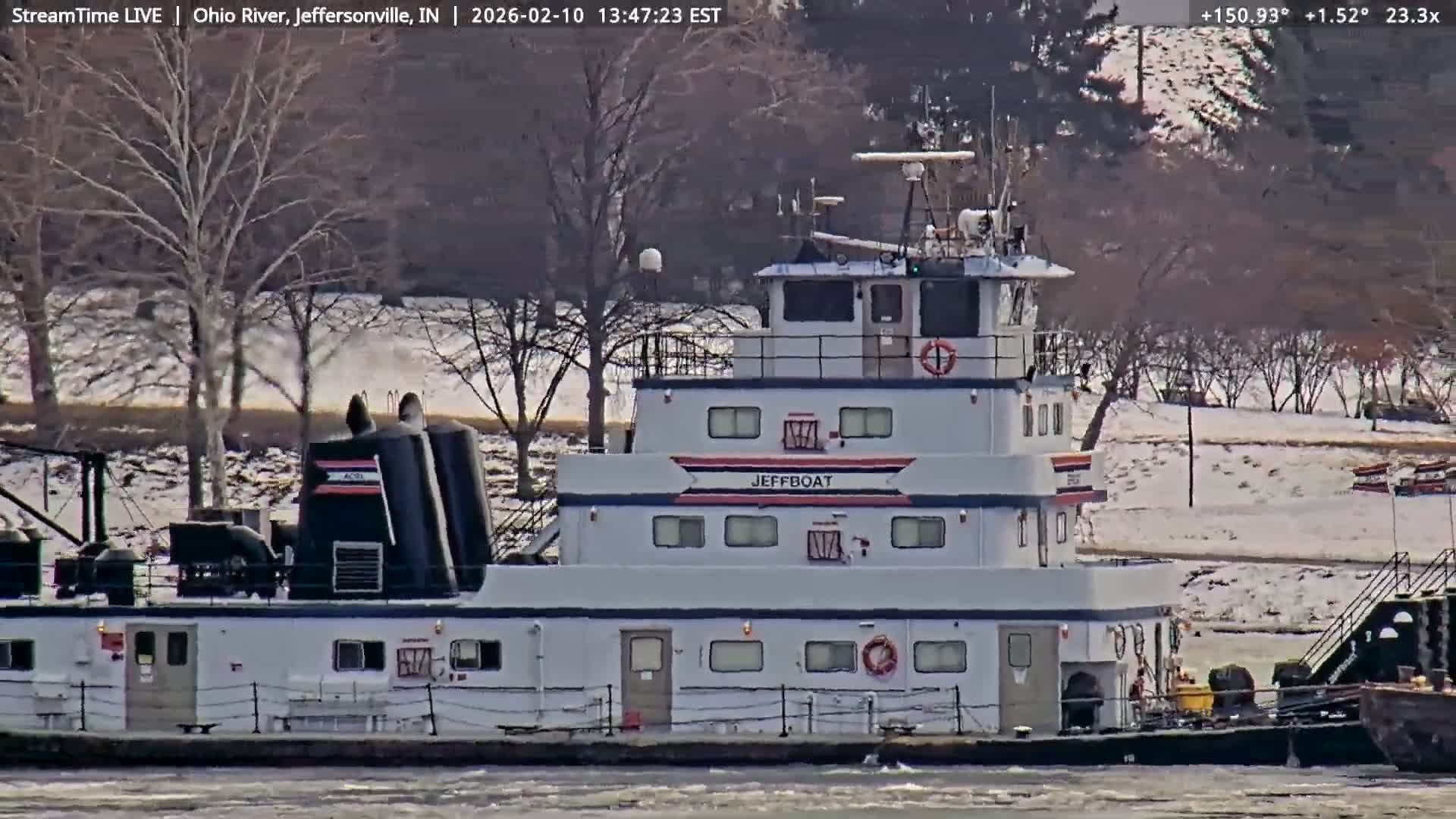 Louisville (Kentucky) & Ohio River from Jeffersonville Live Cam from - Jeffersonville, Clark, Indiana, USA