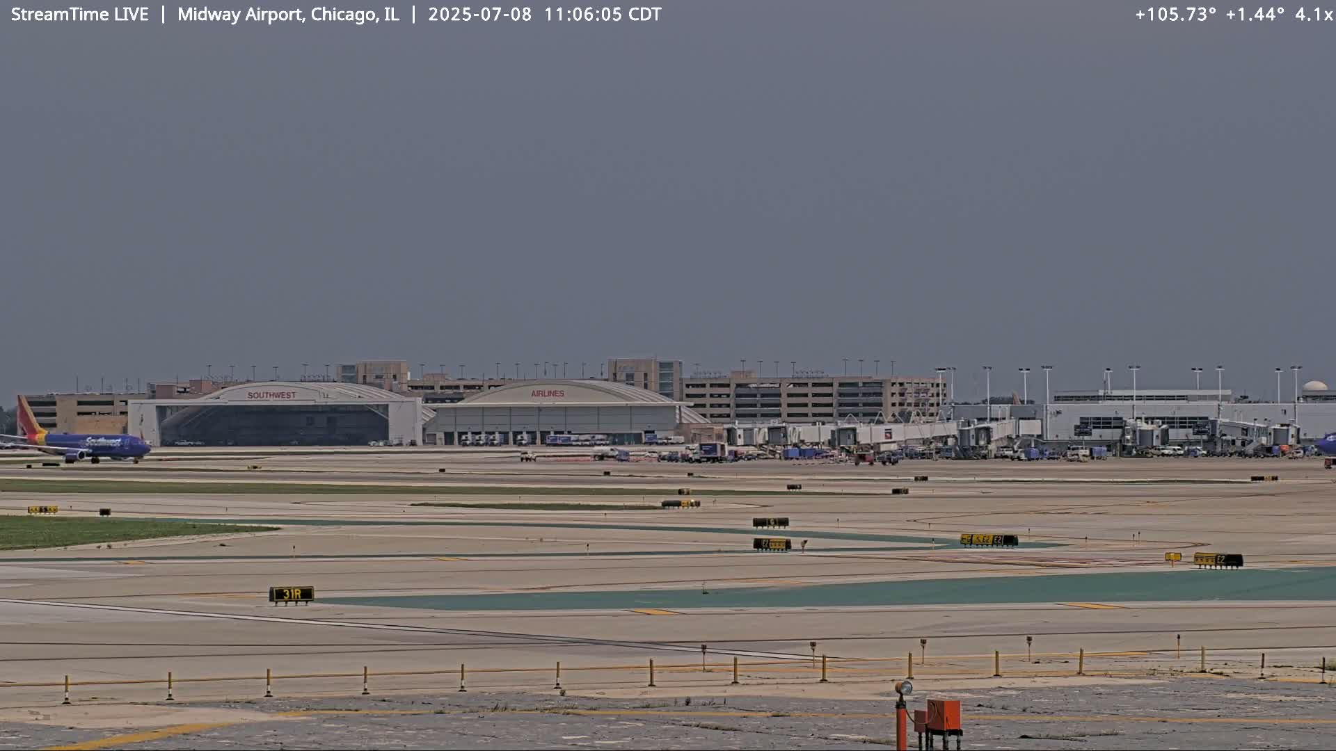 Chicago Midway International Airport Live Cam MDW / KMDW - Garfield Ridge, Chicago, Cook, Illinois, USA