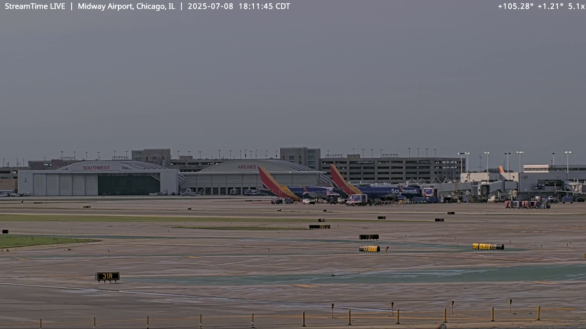 Chicago Midway International Airport Live Cam MDW / KMDW - Garfield Ridge, Chicago, Cook, Illinois, USA