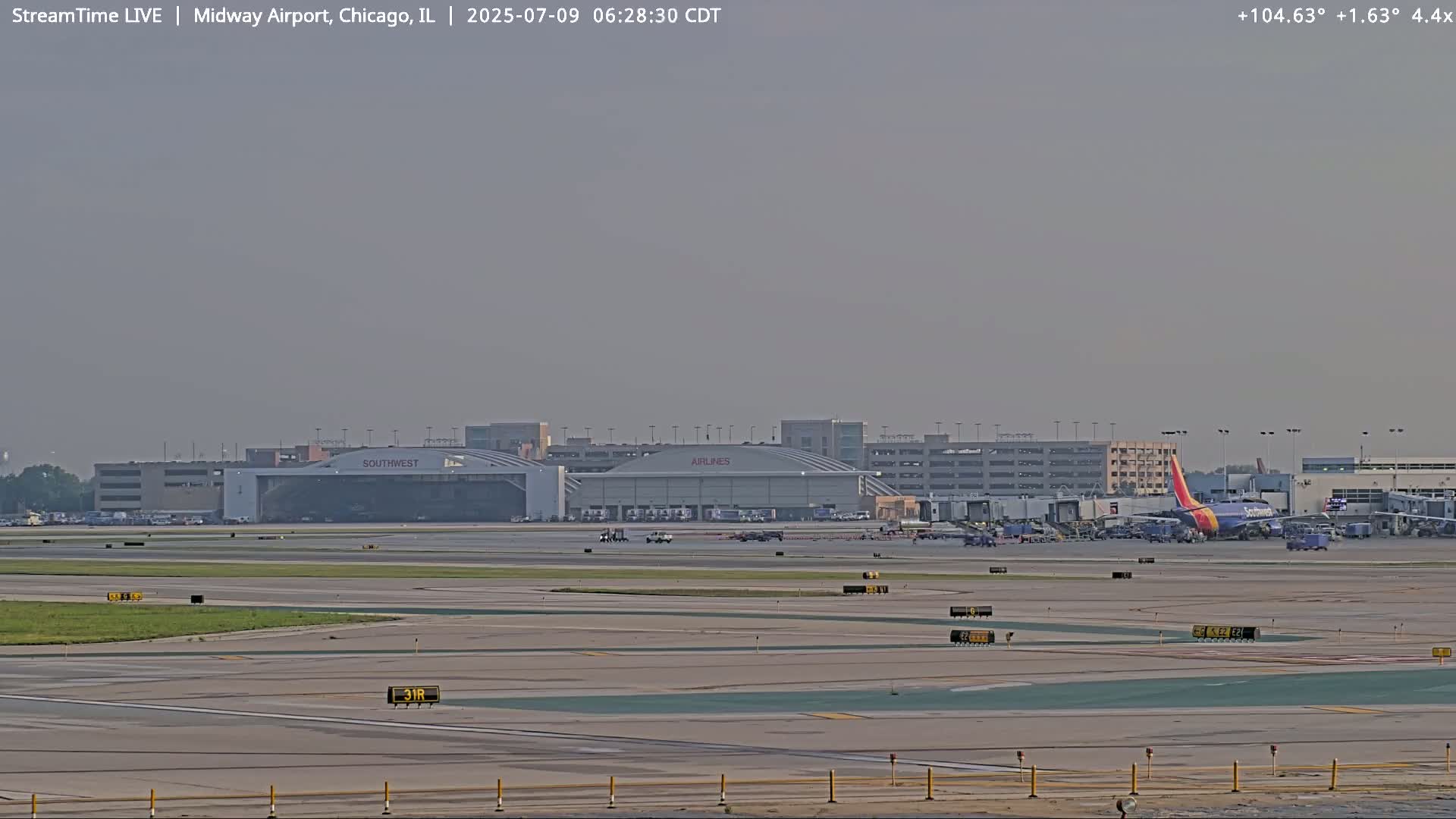 Chicago Midway International Airport Live Cam MDW / KMDW - Garfield Ridge, Chicago, Cook, Illinois, USA