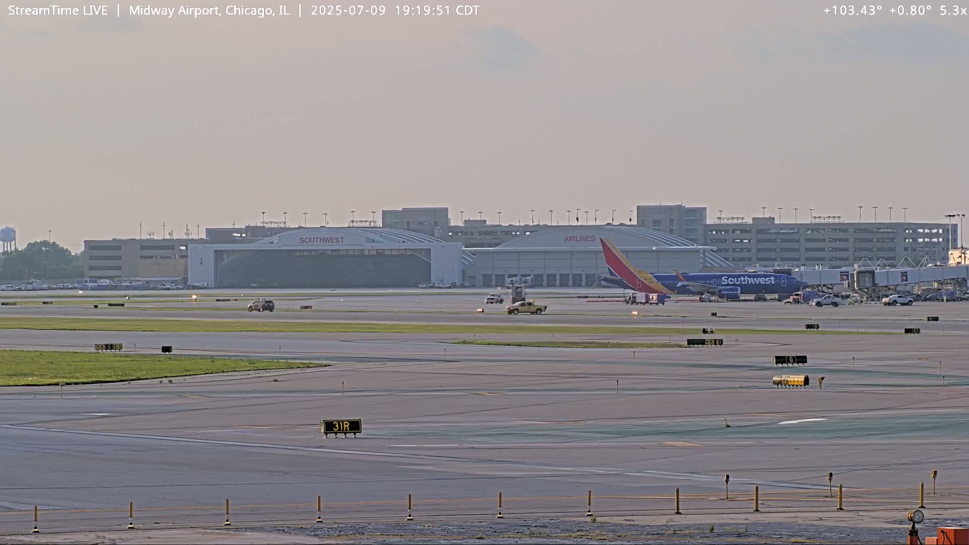 Chicago Midway International Airport Live Cam MDW / KMDW - Garfield Ridge, Chicago, Cook, Illinois, USA