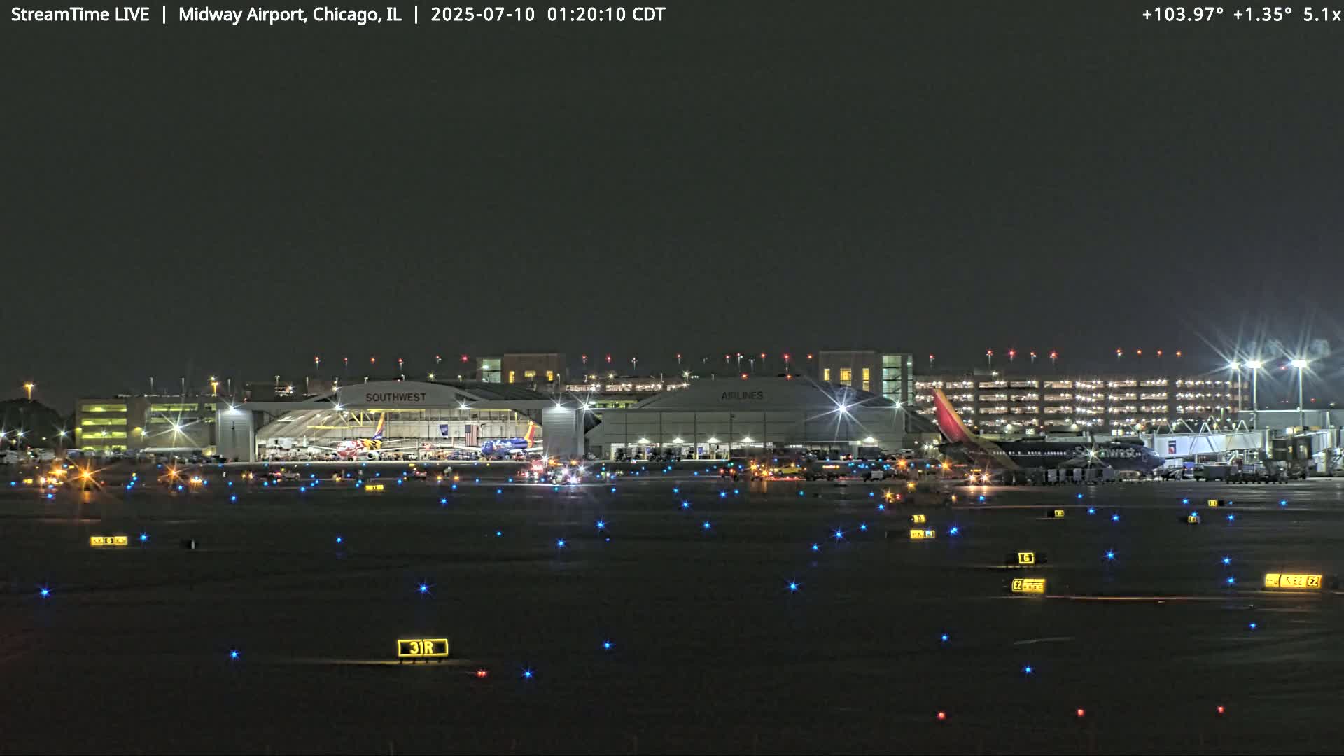 Chicago Midway International Airport Live Cam MDW / KMDW - Garfield Ridge, Chicago, Cook, Illinois, USA