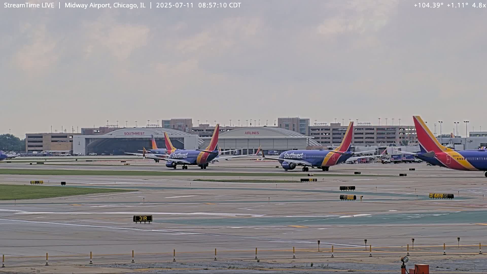 Chicago Midway International Airport Live Cam MDW / KMDW - Garfield Ridge, Chicago, Cook, Illinois, USA
