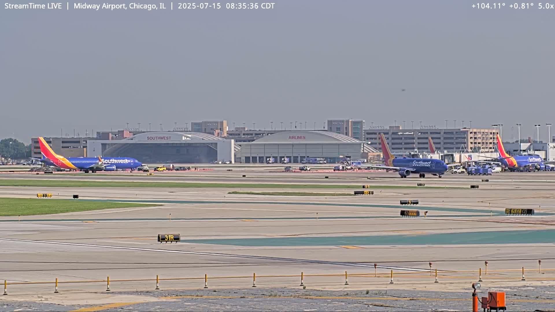 Chicago Midway International Airport Live Cam MDW / KMDW - Garfield Ridge, Chicago, Cook, Illinois, USA