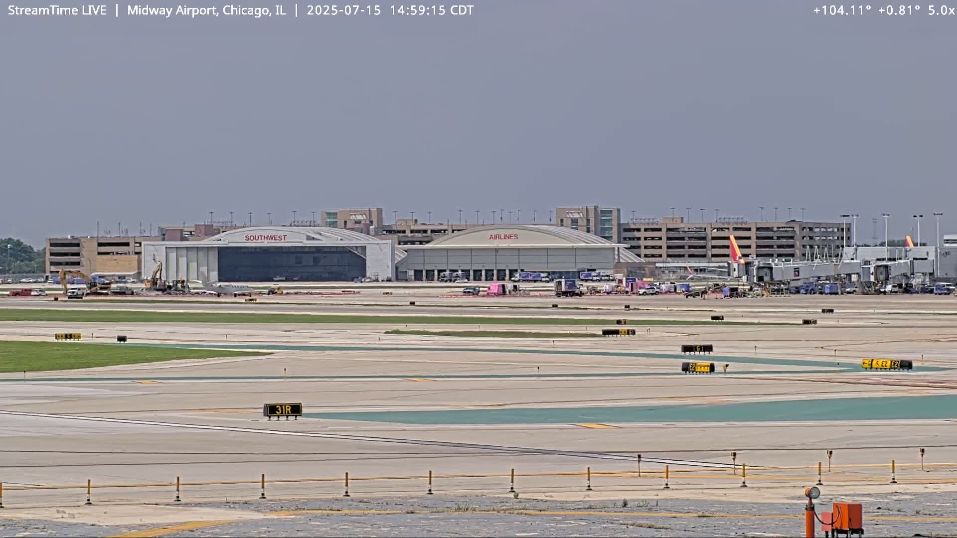 Chicago Midway International Airport Live Cam MDW / KMDW - Garfield Ridge, Chicago, Cook, Illinois, USA