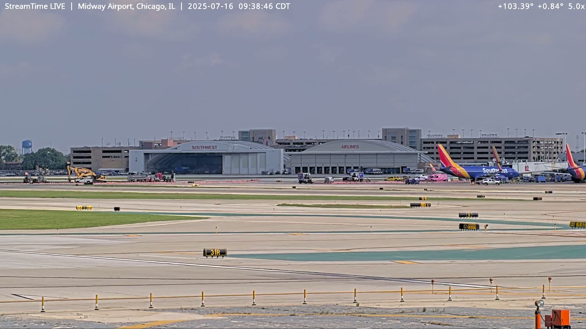 Chicago Midway International Airport Live Cam MDW / KMDW - Garfield Ridge, Chicago, Cook, Illinois, USA