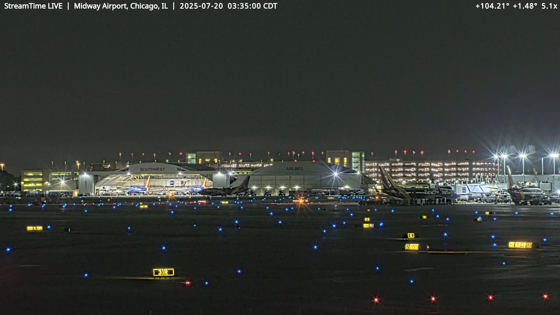 Chicago Midway International Airport Live Cam MDW / KMDW - Garfield Ridge, Chicago, Cook, Illinois, USA