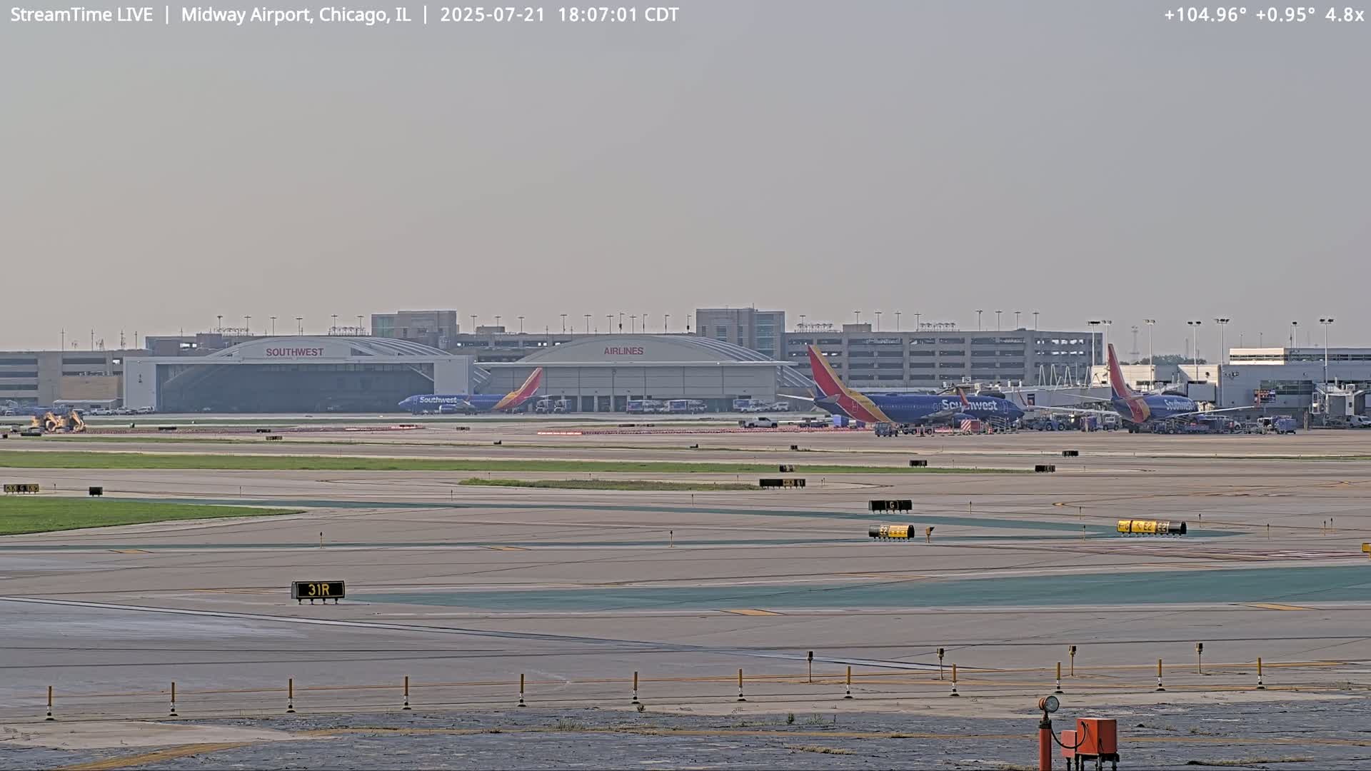 Chicago Midway International Airport Live Cam MDW / KMDW - Garfield Ridge, Chicago, Cook, Illinois, USA