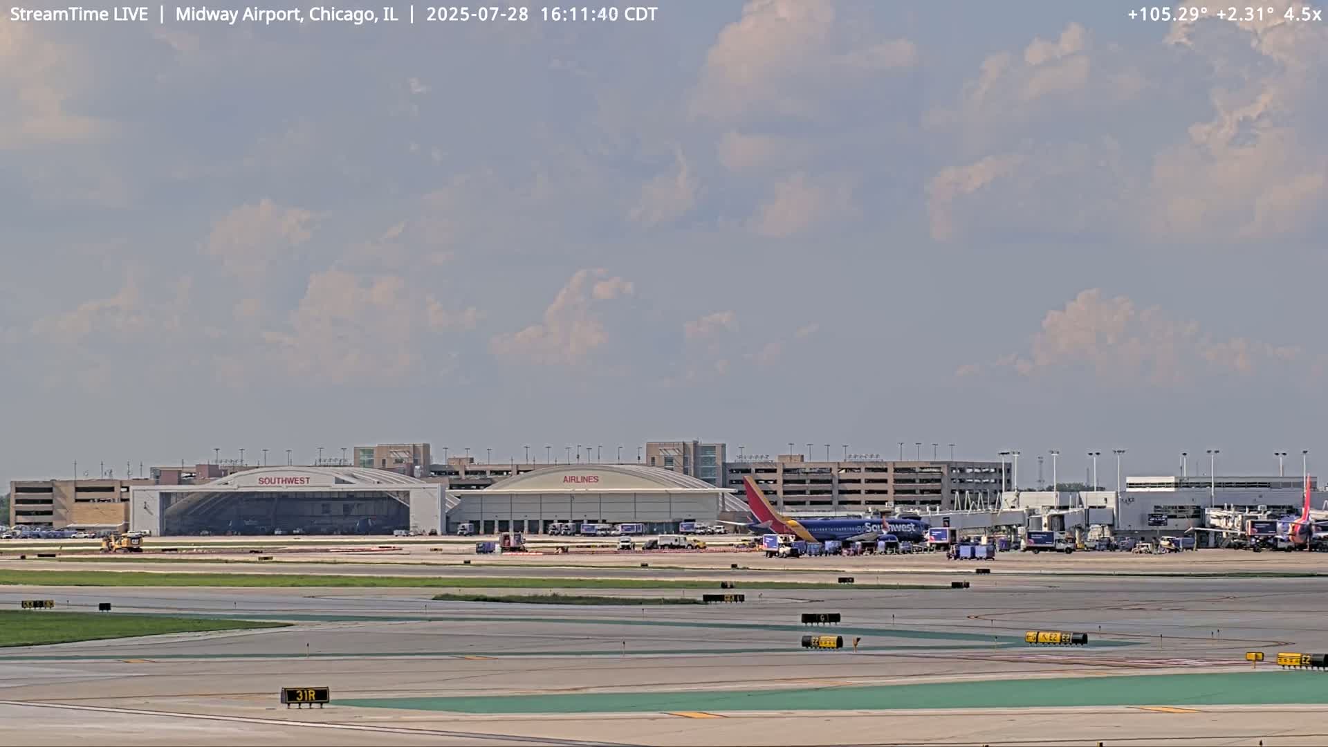 Chicago Midway International Airport Live Cam MDW / KMDW - Garfield Ridge, Chicago, Cook, Illinois, USA