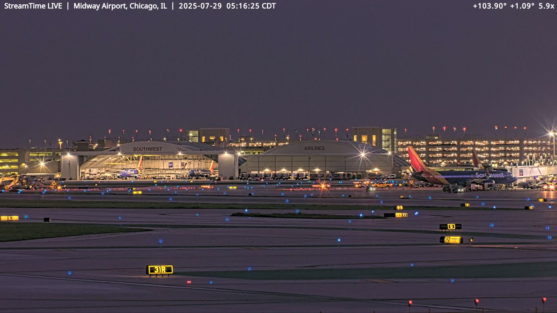 Chicago Midway International Airport Live Cam MDW / KMDW - Garfield Ridge, Chicago, Cook, Illinois, USA