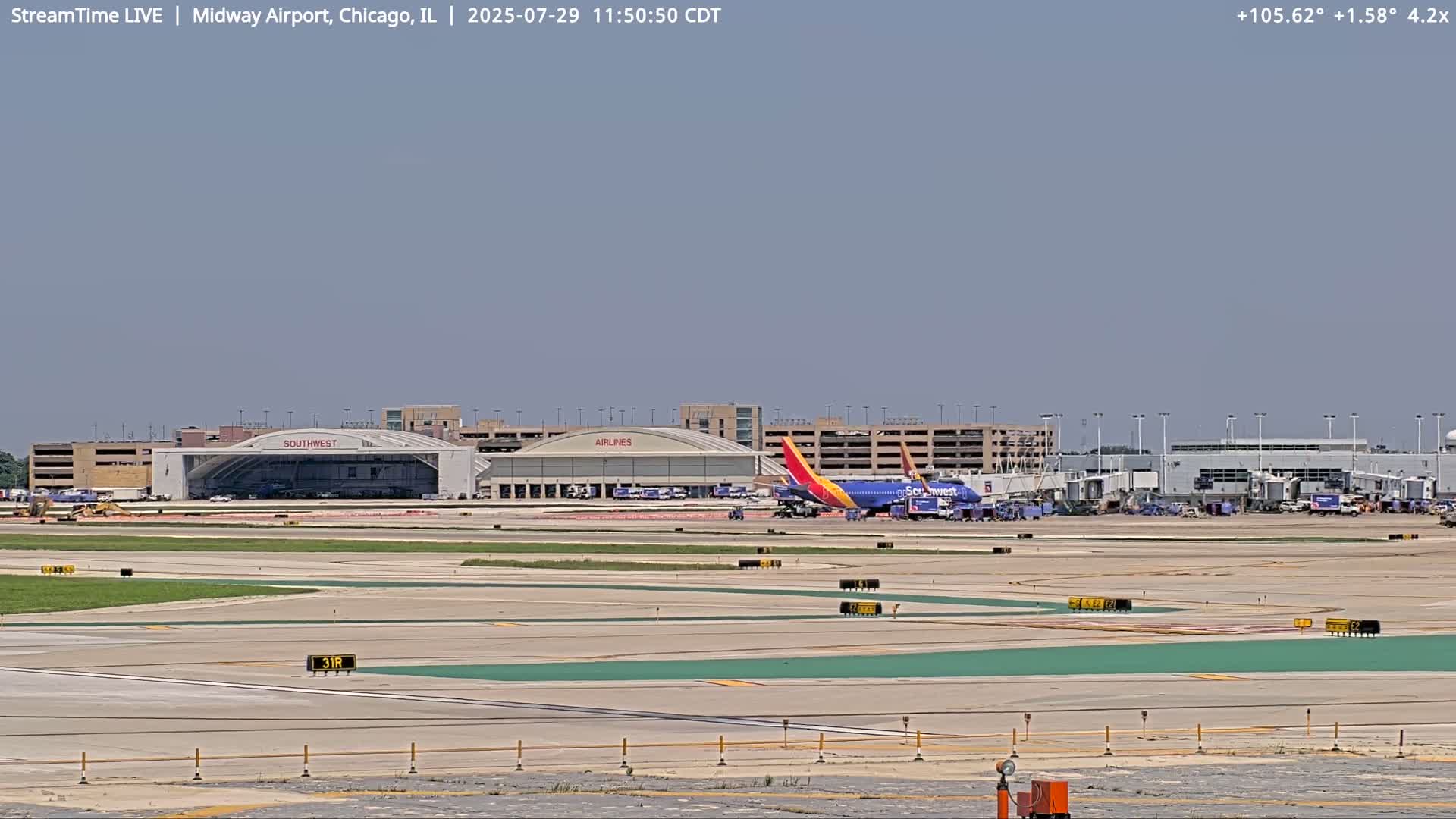 Chicago Midway International Airport Live Cam MDW / KMDW - Garfield Ridge, Chicago, Cook, Illinois, USA