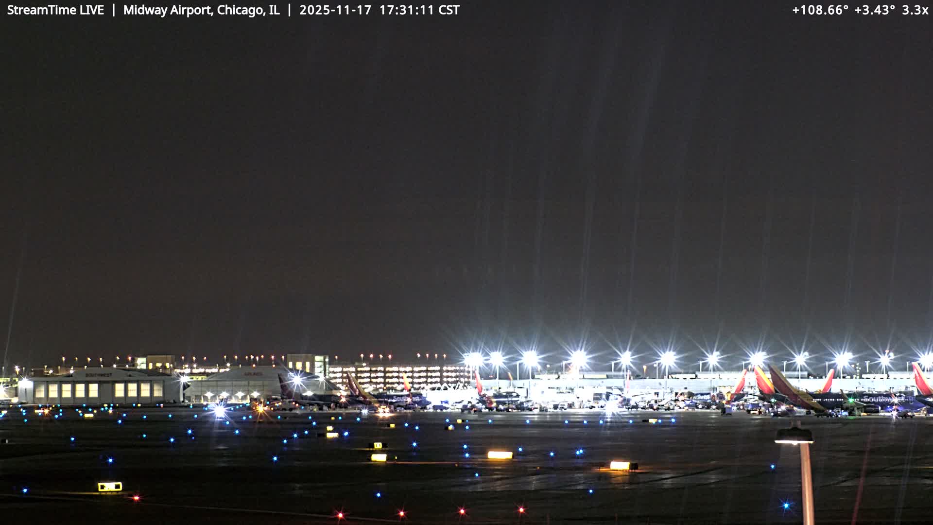 Chicago Midway International Airport Live Cam MDW / KMDW - Garfield Ridge, Chicago, Cook, Illinois, USA