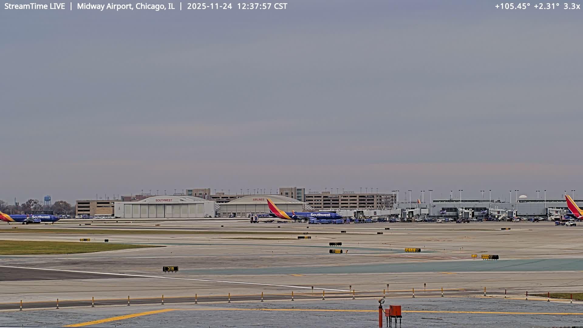 Chicago Midway International Airport Live Cam MDW / KMDW - Garfield Ridge, Chicago, Cook, Illinois, USA