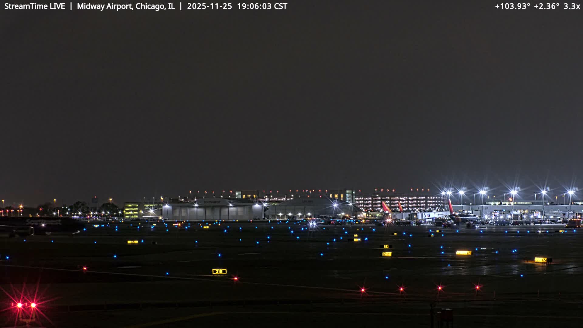 Chicago Midway International Airport Live Cam MDW / KMDW - Garfield Ridge, Chicago, Cook, Illinois, USA