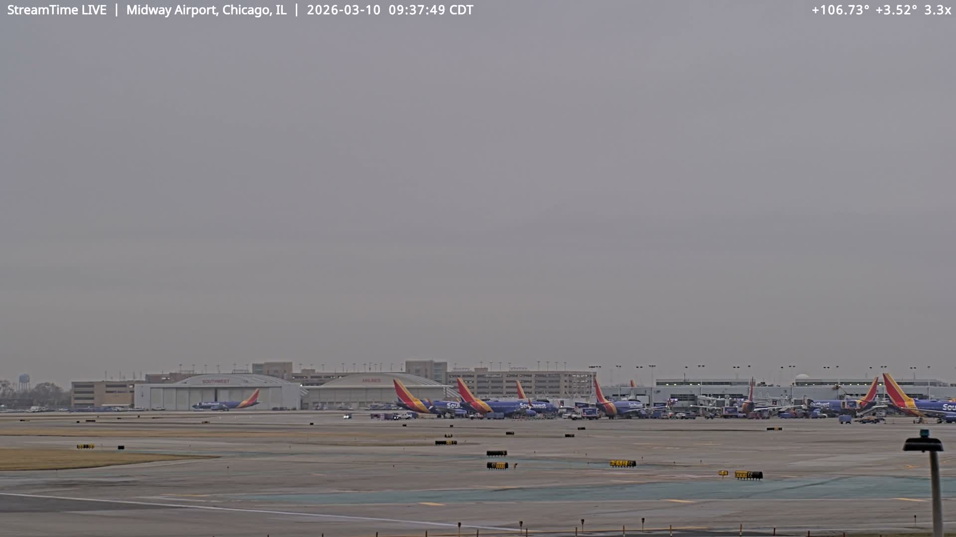 Chicago Midway International Airport Live Cam MDW / KMDW - Garfield Ridge, Chicago, Cook, Illinois, USA