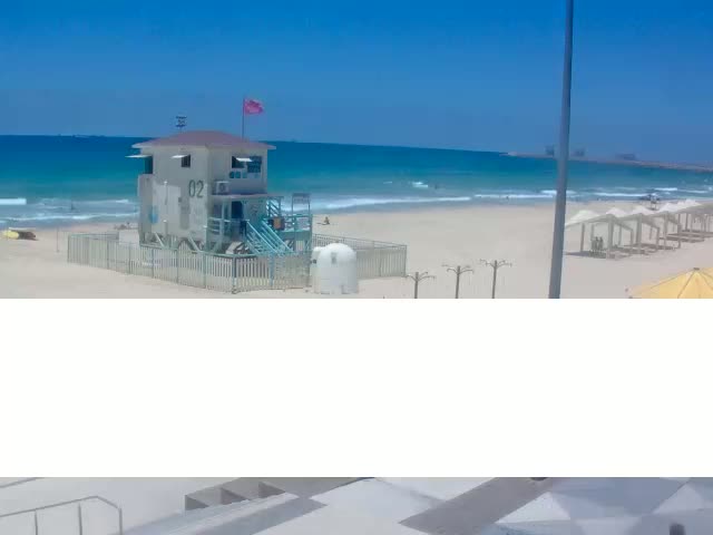 Ashdod, Hakshatot (Gandhi) Beach Live Cam - Ashkelon, Southern, Israel