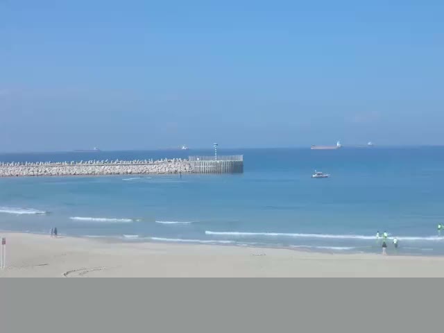 Ashdod, Hakshatot (Gandhi) Beach Live Cam - Ashkelon, Southern, Israel