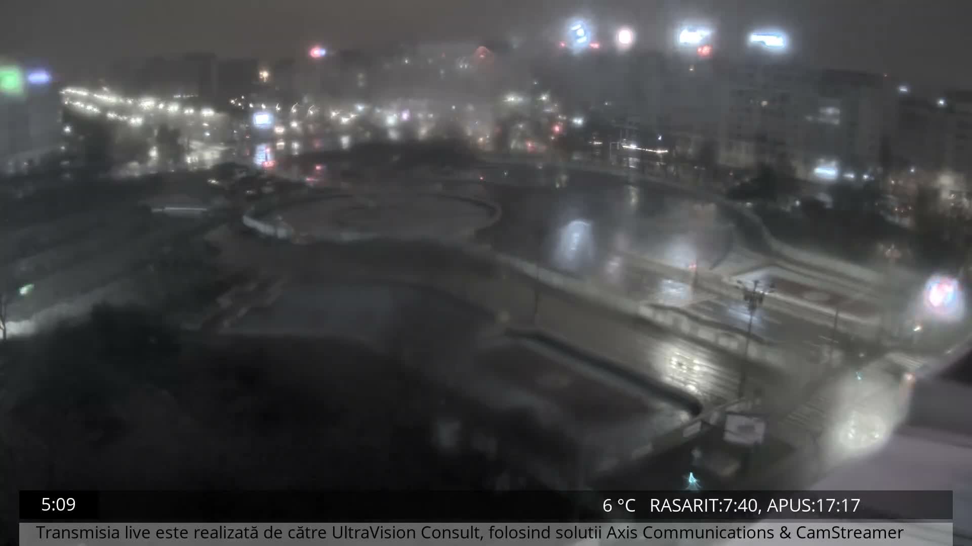 Bucharest from Piata Unirii Union Square Skyline Live Cam - Unirii, Sector 3, Bucharest, Romania