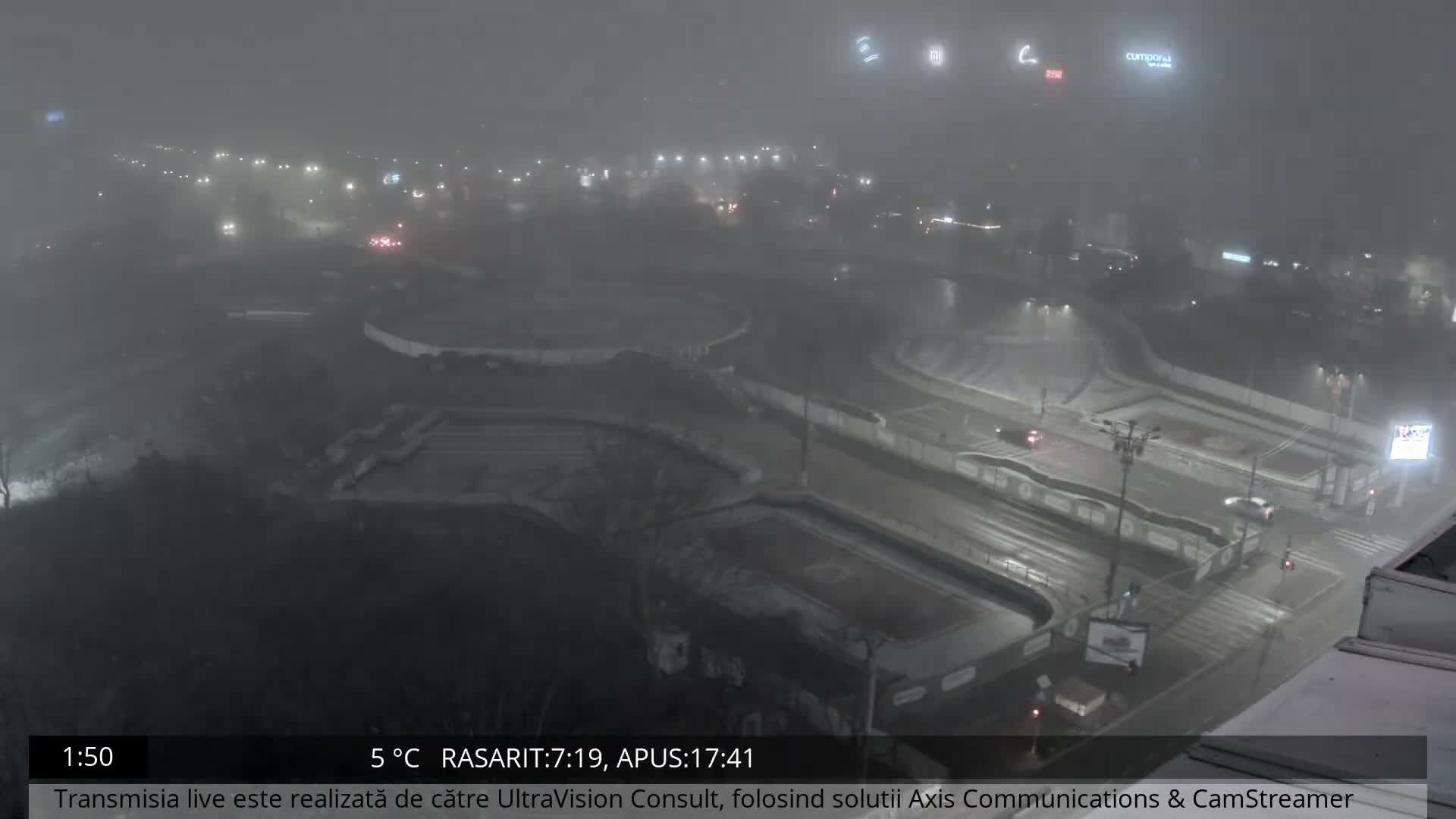 Bucharest from Piata Unirii Union Square Skyline Live Cam - Unirii, Sector 3, Bucharest, Romania