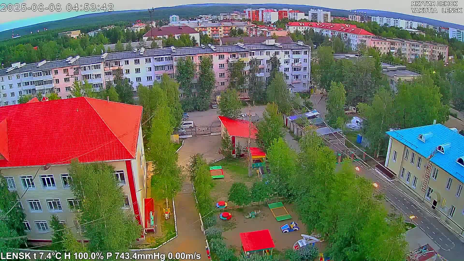 Lensk North Towards Skyline Live Cam - Lensk, Lensky, Sakha, Far Eastern (Dal'nevostochnyy), Russia