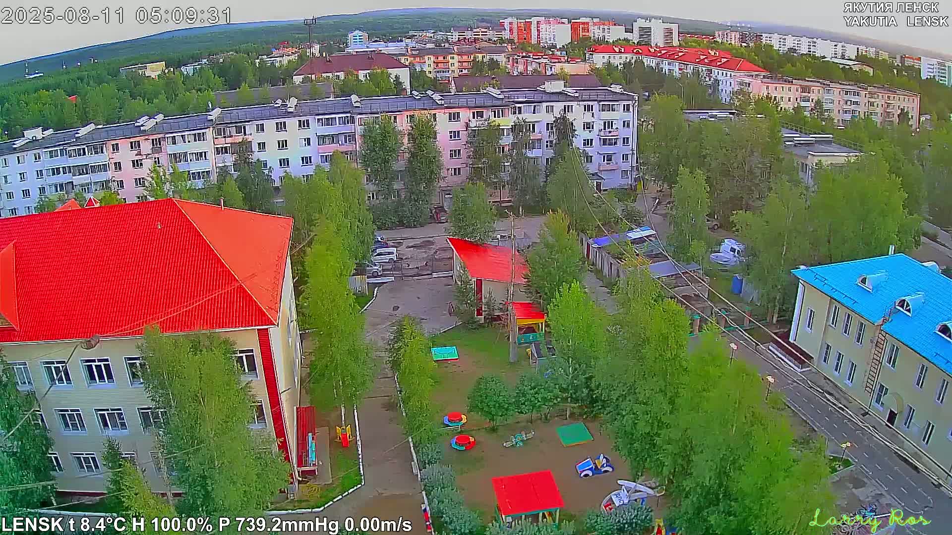 Lensk North Towards Skyline Live Cam - Lensk, Lensky, Sakha, Far Eastern (Dal'nevostochnyy), Russia