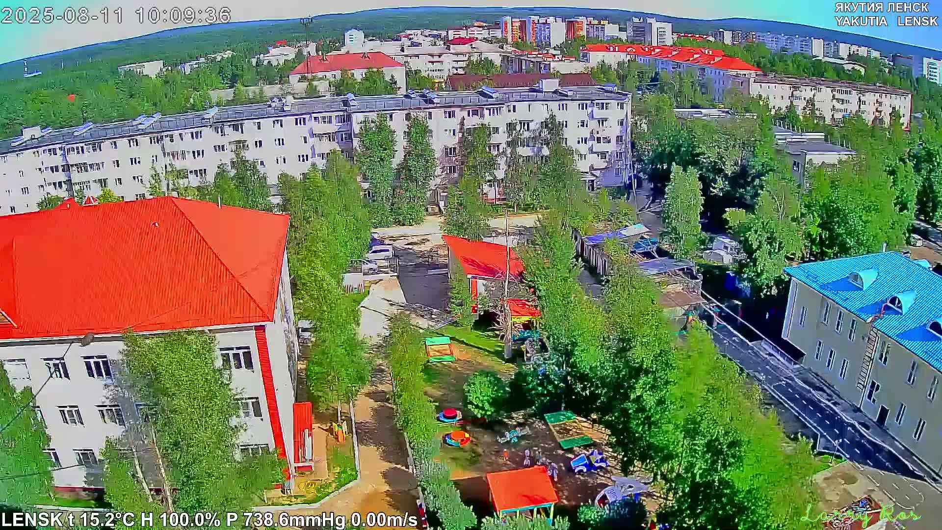Lensk North Towards Skyline Live Cam - Lensk, Lensky, Sakha, Far Eastern (Dal'nevostochnyy), Russia