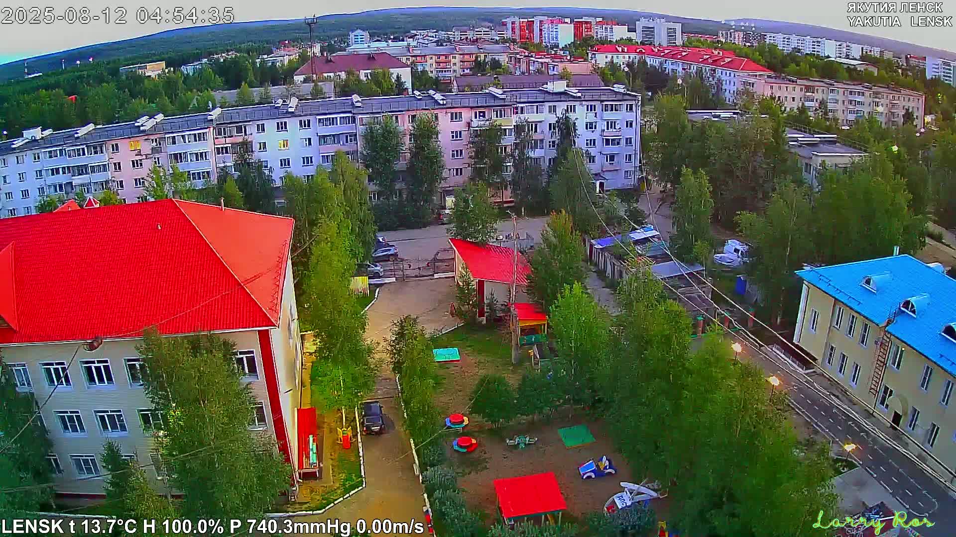 Lensk North Towards Skyline Live Cam - Lensk, Lensky, Sakha, Far Eastern (Dal'nevostochnyy), Russia