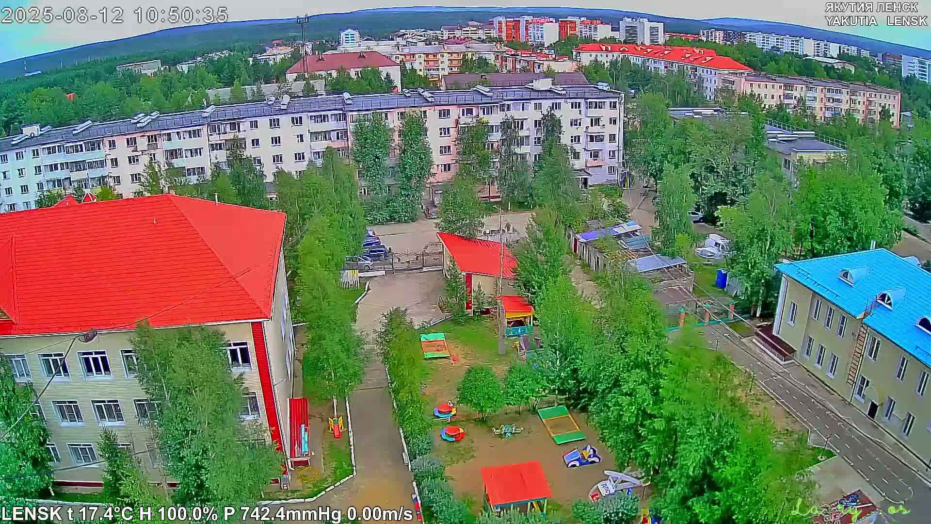 Lensk North Towards Skyline Live Cam - Lensk, Lensky, Sakha, Far Eastern (Dal'nevostochnyy), Russia