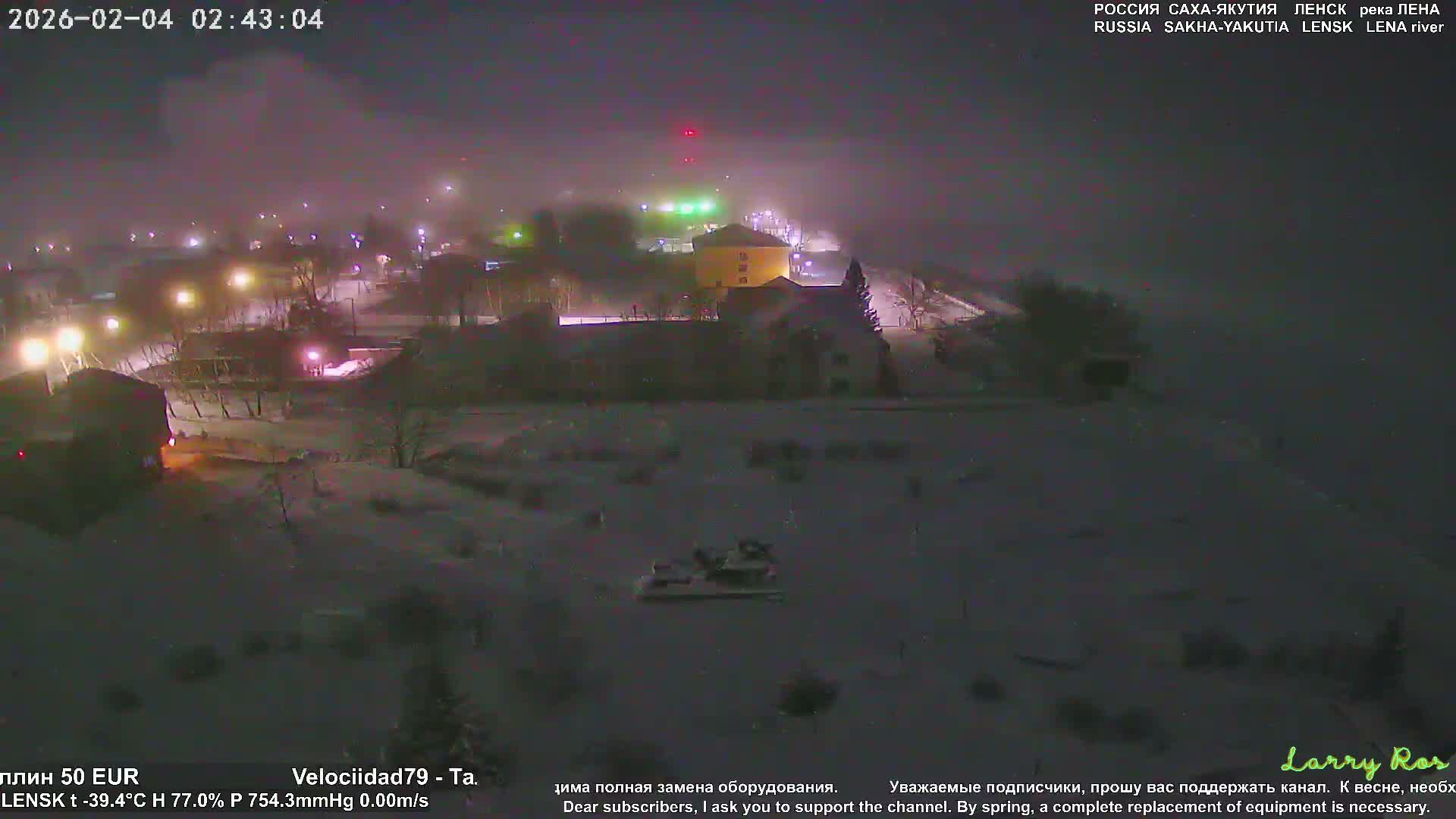 Lensk, Lena River & Pamyatnik Troyka (Monumet Troika) Skyline Live Cam - Lensk, Lensky, Sakha, Far Eastern (Dal'nevostochnyy), Russia