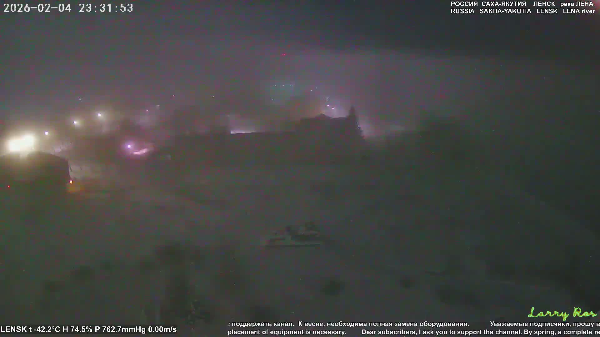 Lensk, Lena River & Pamyatnik Troyka (Monumet Troika) Skyline Live Cam - Lensk, Lensky, Sakha, Far Eastern (Dal'nevostochnyy), Russia