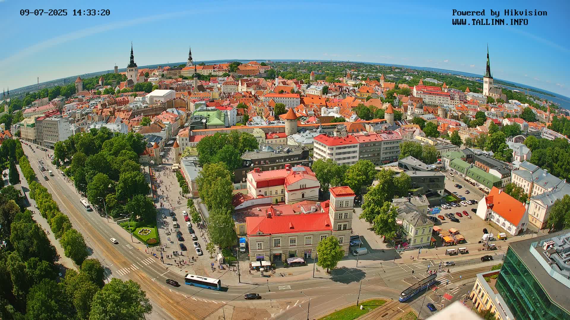 Tallinn Skyline Live Cam - Südalinn, Tallinn, Harju, Estonia