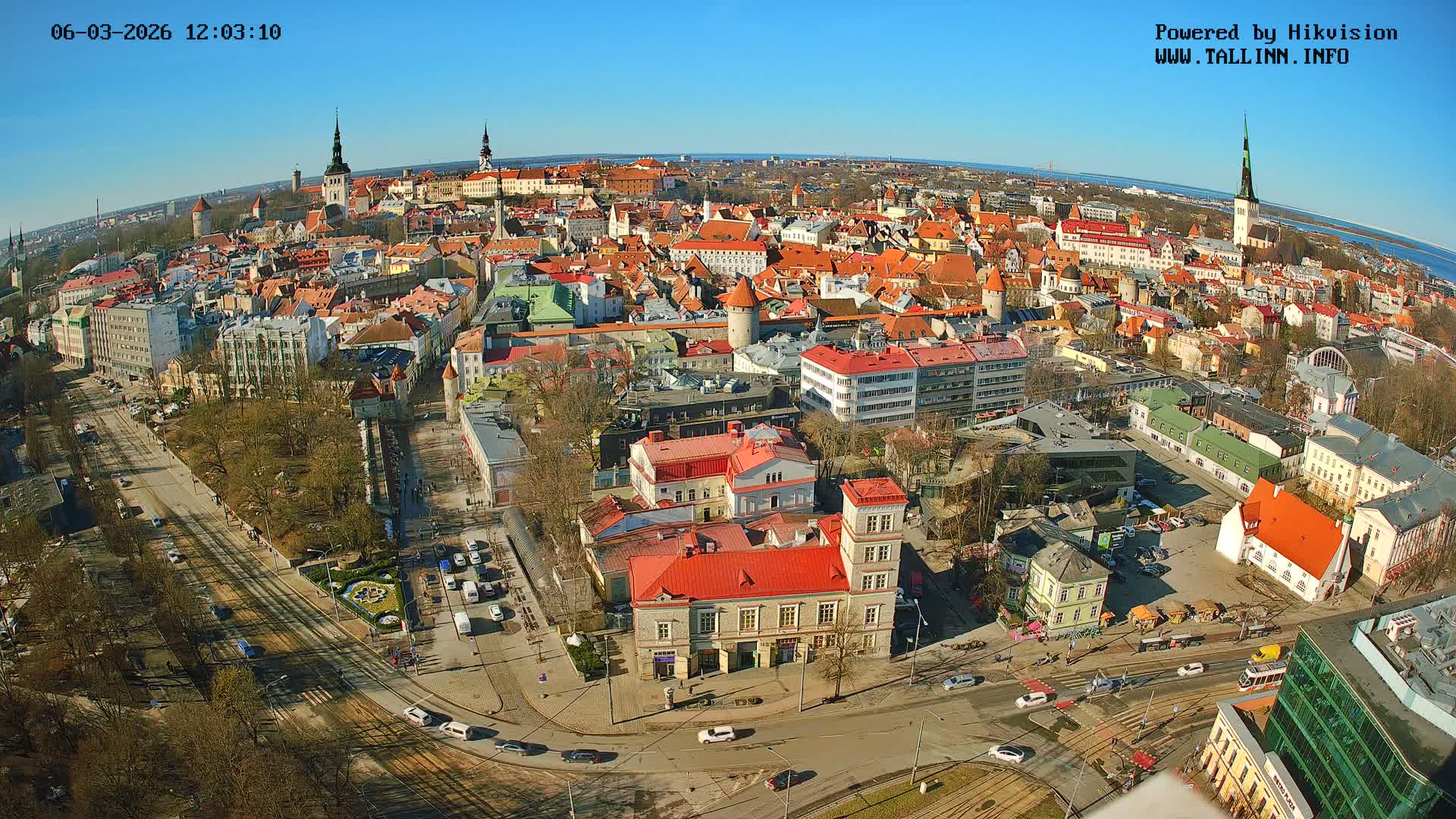 Tallinn Skyline Live Cam - Südalinn, Tallinn, Harju, Estonia