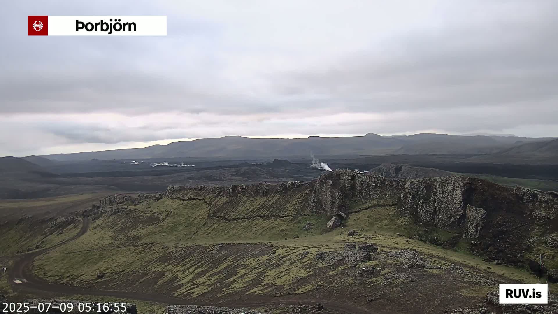 Thorbjörn Tuya Volcano ( Þorbjörn - Þorbjarnarfell ) Live Cam - Grindavik, Grindavikurbaer (Grindavíkurbær), Southern Peninsula (Suðurnes), Iceland