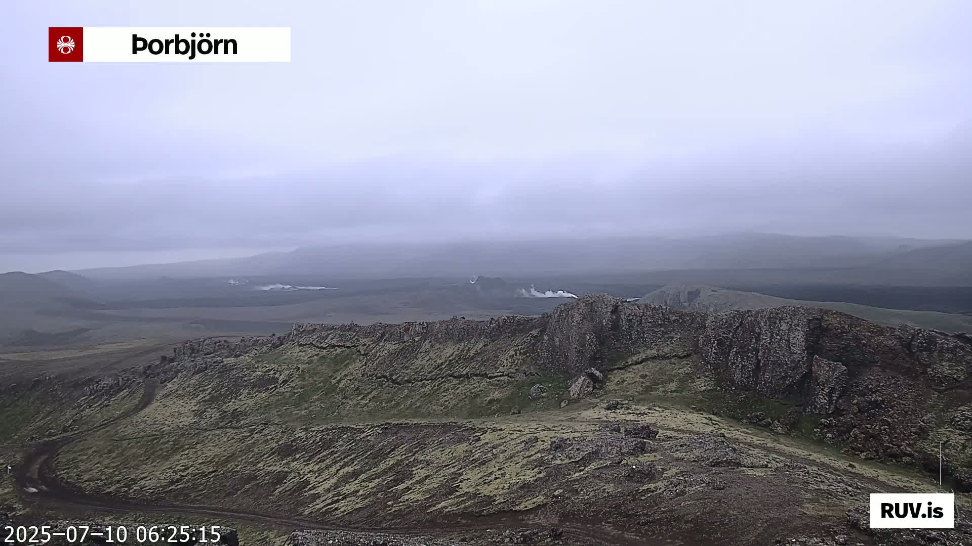 Thorbjörn Tuya Volcano ( Þorbjörn - Þorbjarnarfell ) Live Cam - Grindavik, Grindavikurbaer (Grindavíkurbær), Southern Peninsula (Suðurnes), Iceland