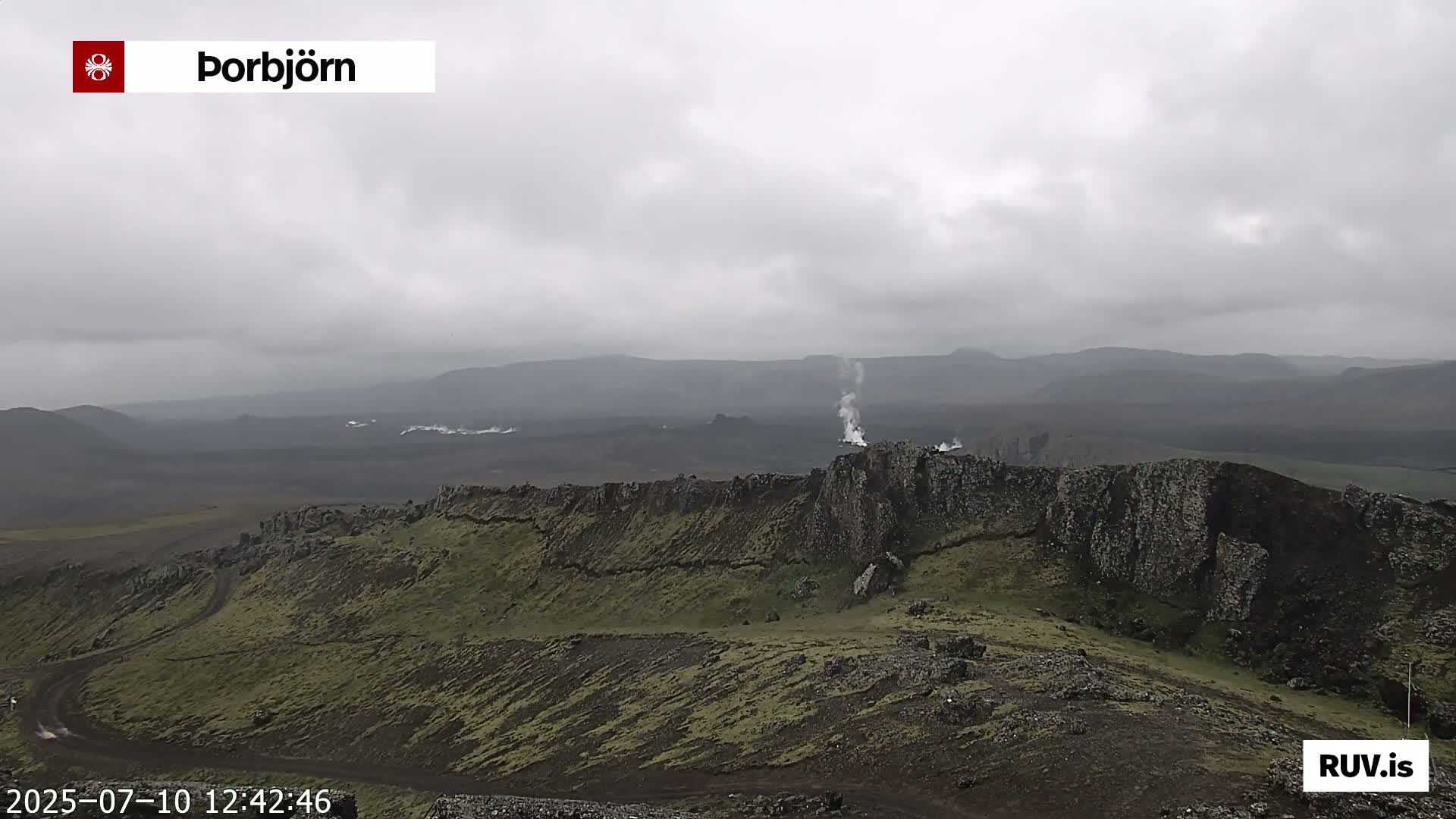 Thorbjörn Tuya Volcano ( Þorbjörn - Þorbjarnarfell ) Live Cam - Grindavik, Grindavikurbaer (Grindavíkurbær), Southern Peninsula (Suðurnes), Iceland