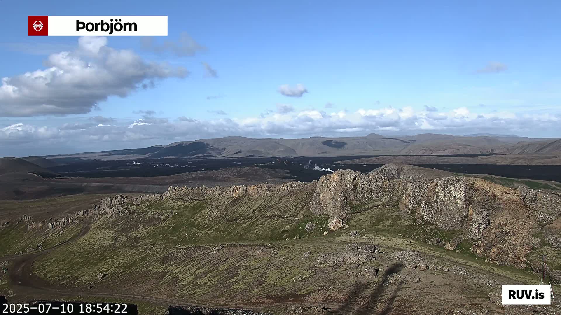 Thorbjörn Tuya Volcano ( Þorbjörn - Þorbjarnarfell ) Live Cam - Grindavik, Grindavikurbaer (Grindavíkurbær), Southern Peninsula (Suðurnes), Iceland