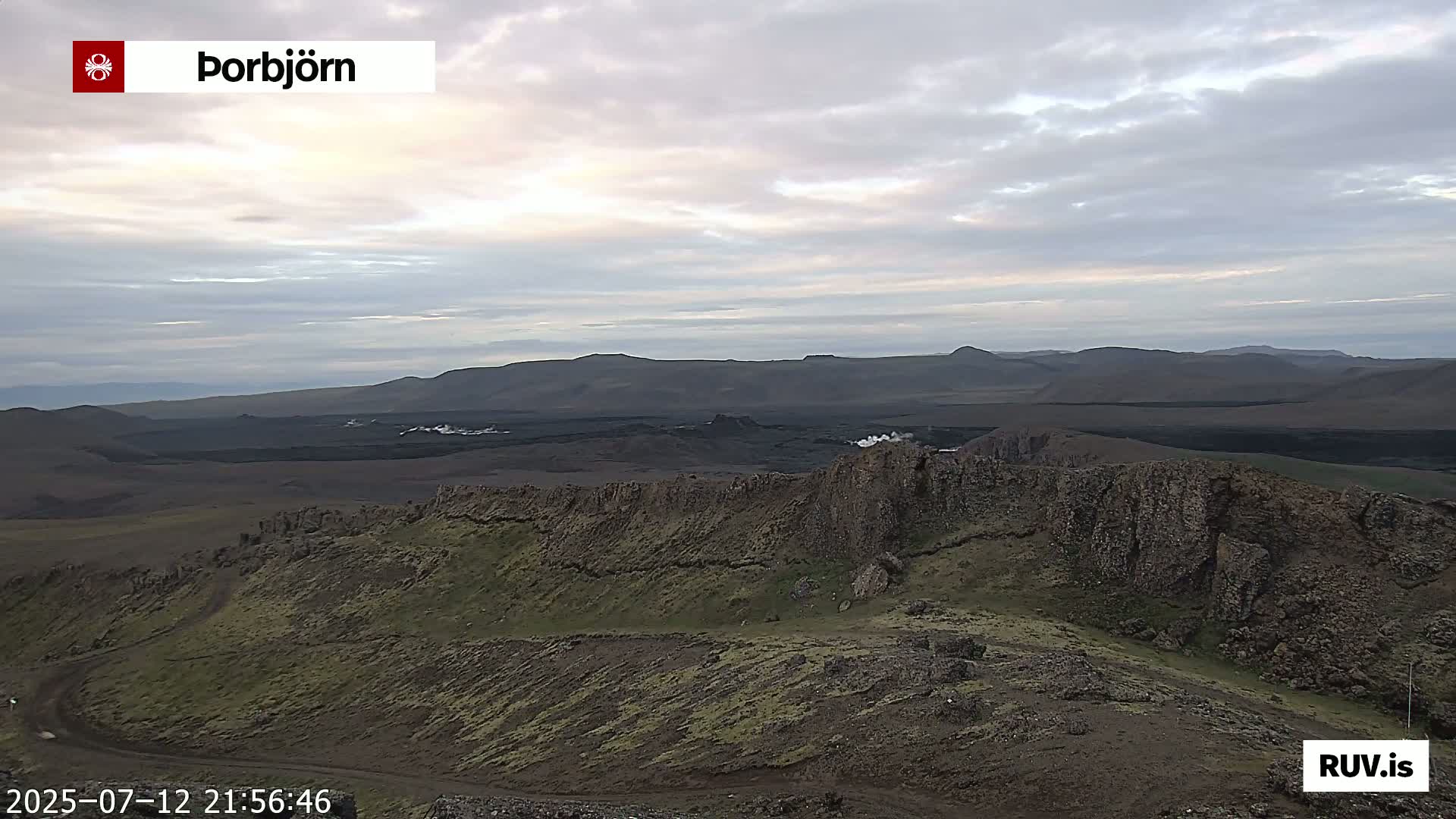 Thorbjörn Tuya Volcano ( Þorbjörn - Þorbjarnarfell ) Live Cam - Grindavik, Grindavikurbaer (Grindavíkurbær), Southern Peninsula (Suðurnes), Iceland