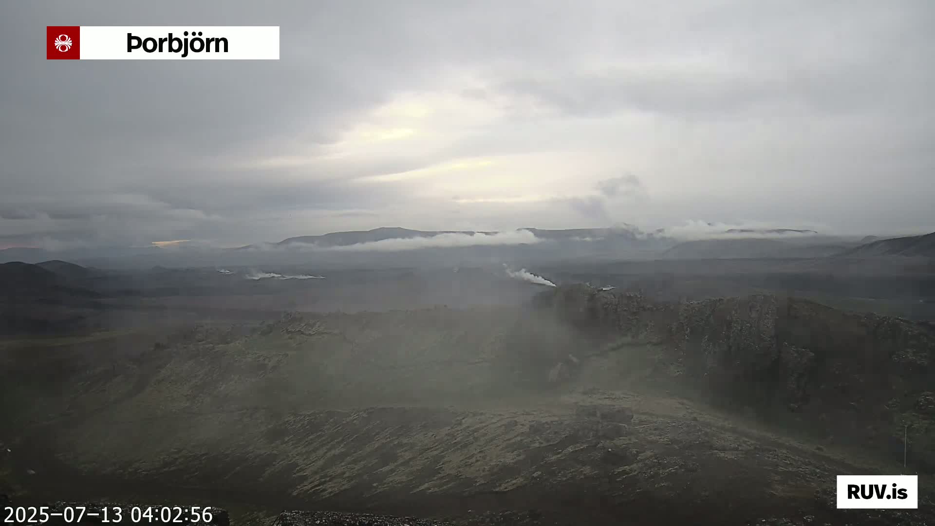 Thorbjörn Tuya Volcano ( Þorbjörn - Þorbjarnarfell ) Live Cam - Grindavik, Grindavikurbaer (Grindavíkurbær), Southern Peninsula (Suðurnes), Iceland