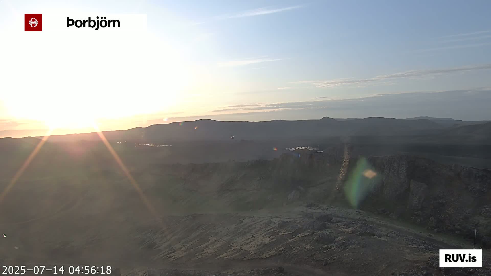 Thorbjörn Tuya Volcano ( Þorbjörn - Þorbjarnarfell ) Live Cam - Grindavik, Grindavikurbaer (Grindavíkurbær), Southern Peninsula (Suðurnes), Iceland