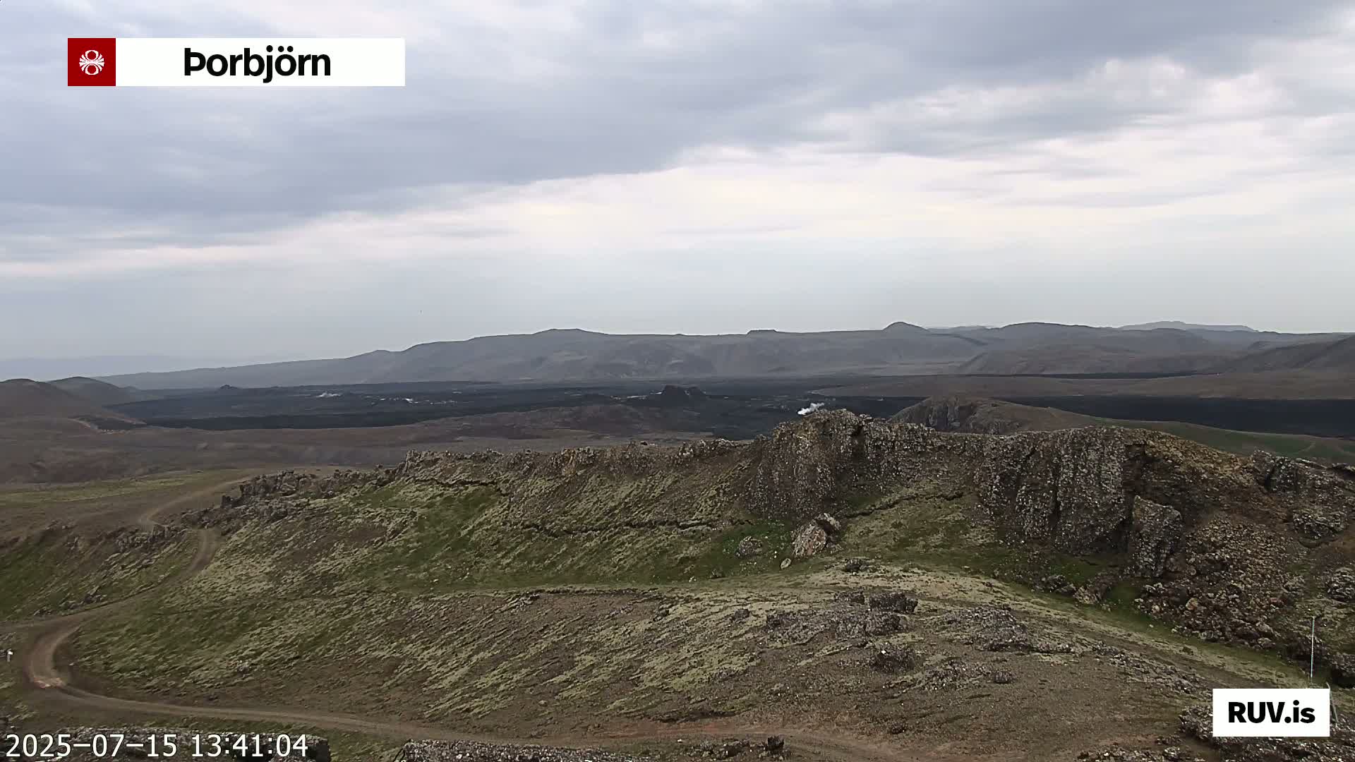 Thorbjörn Tuya Volcano ( Þorbjörn - Þorbjarnarfell ) Live Cam - Grindavik, Grindavikurbaer (Grindavíkurbær), Southern Peninsula (Suðurnes), Iceland