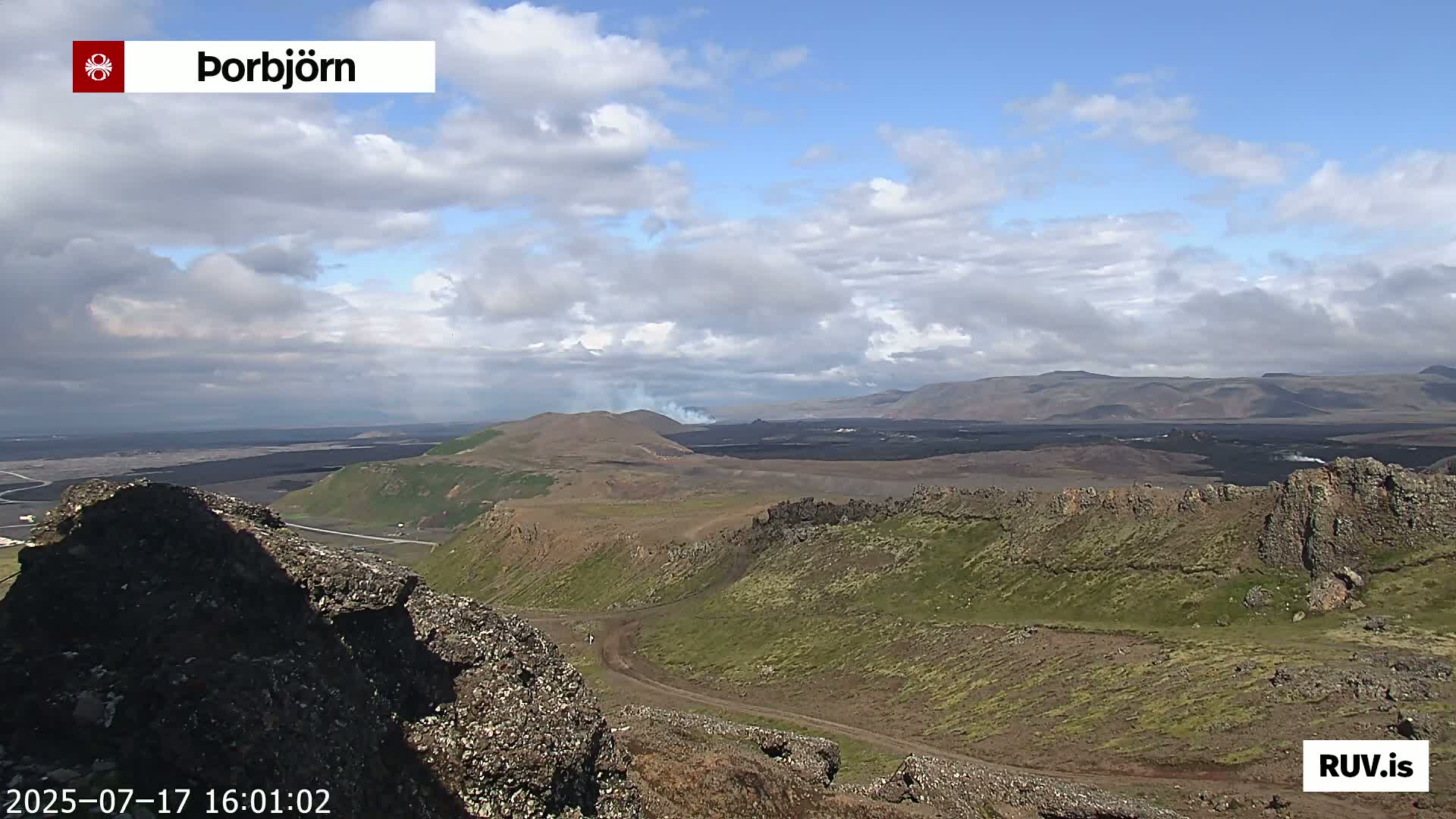 Thorbjörn Tuya Volcano ( Þorbjörn - Þorbjarnarfell ) Live Cam - Grindavik, Grindavikurbaer (Grindavíkurbær), Southern Peninsula (Suðurnes), Iceland